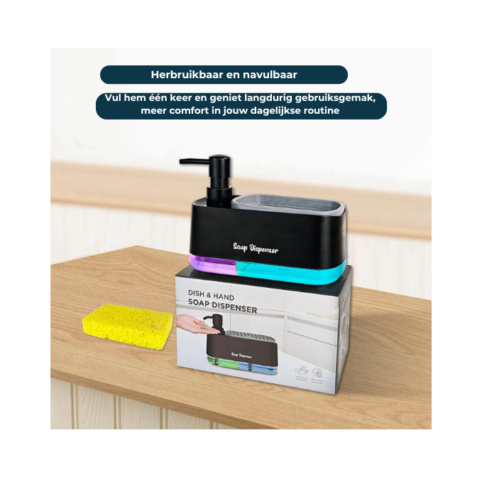 3-in-1 Zeepdispenser