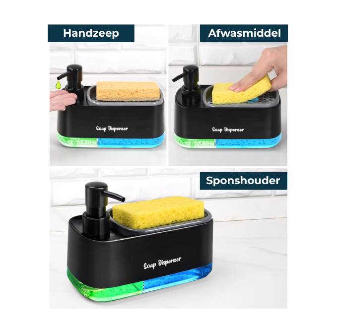 3-in-1 Zeepdispenser
