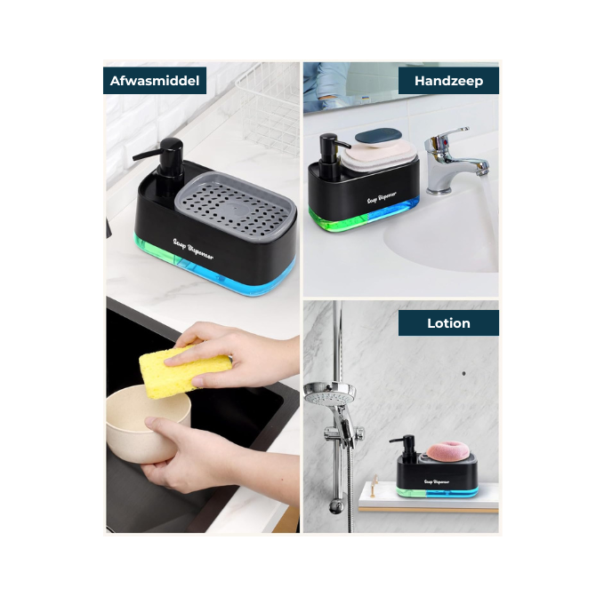 3-in-1 Zeepdispenser